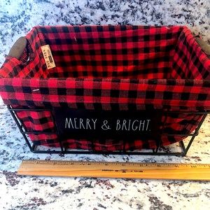 Rae Dunn Merry and Bright Holiday Badket